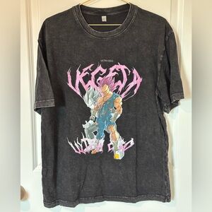 NWOT Oversized Dragon Ball Z Vintage Style Vegeta Ultra Ego Graphic Tee Size: L